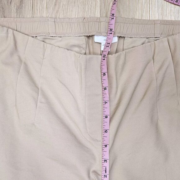 J. Jill Womens Tank Khaki Cropped Chino Pants Zipper Pockets Pull On Size 18... - Picture 7 of 10